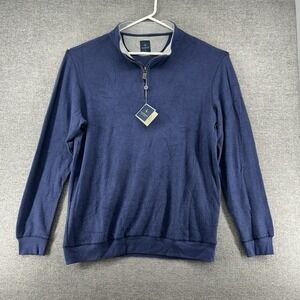 Tailorbyrd Collection 1/4 Zip Sweater Men Size XL Navy Blue NEW